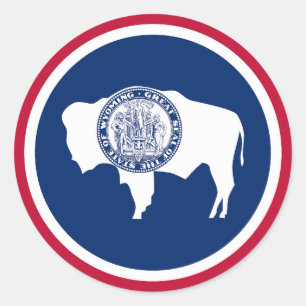 Adesivo Bandeira do Estado de Wyoming