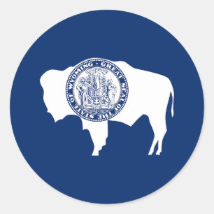 Adesivo Bandeira do Estado de Wyoming
