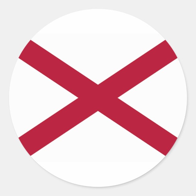Adesivo Bandeira do Estado do Alabama (Frente)