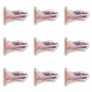 Adesivo Bandeira do Estado do Havaí