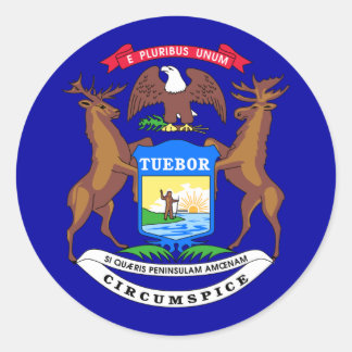 Adesivo Bandeira do Estado do Michigan