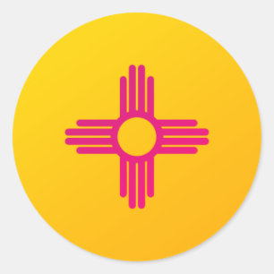 Adesivo Bandeira do Estado do Novo México Zia Sol