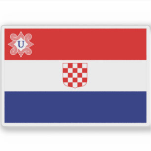 Adesivo Bandeira do Estado Independente da Croácia (1941-1
