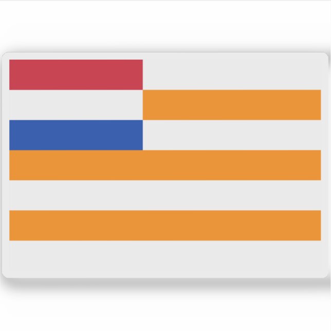 Adesivo Bandeira do Estado Livre Laranja, África (Frente)