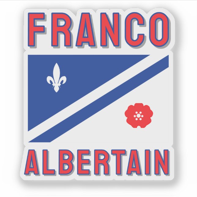 Adesivo Bandeira do Franco-Condado e Albertino (Frente)