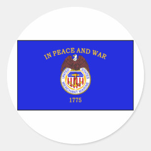 Adesivo Bandeira do fuzileiro naval mercante
