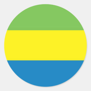 Adesivo Bandeira do Gabão