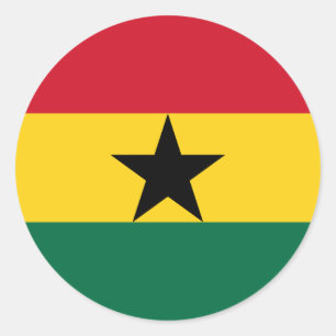 Adesivo Bandeira do Gana