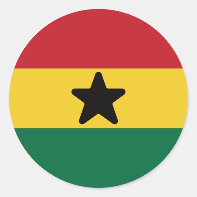 Adesivo Bandeira do Gana (Frente)