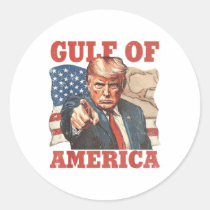 Adesivo Bandeira Do Golfo Da América Dos Eua Funny Usa