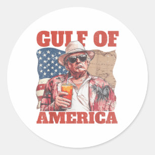 Adesivo Bandeira Do Golfo Da América Dos Eua Funny Usa