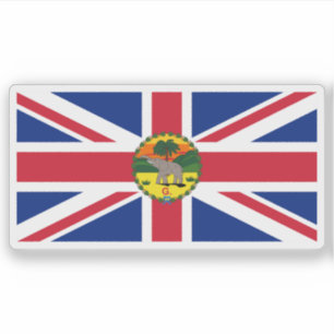 Adesivo Bandeira do governador da Gâmbia (1901-1965)