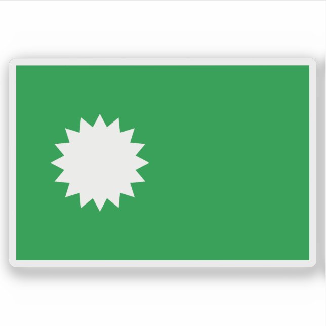 Adesivo Bandeira do grupo étnico Khmer Loeu do Camboja (Frente)