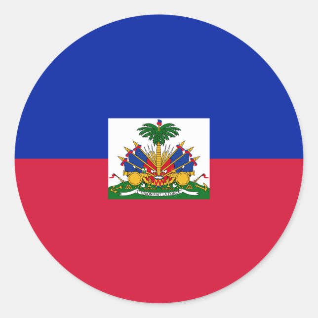 Adesivo Bandeira do Haiti (Haiti) (Frente)