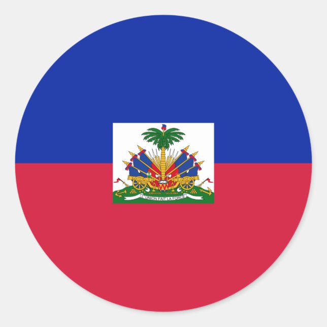 Adesivo Bandeira do Haiti Sticker (Frente)