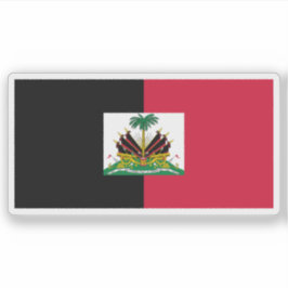 Adesivo Bandeira do Haiti utilizada pelos Duvaliers (1964-