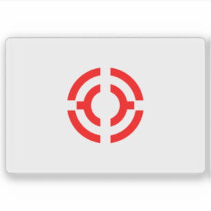 Adesivo Bandeira do Hatogaya, Saitama, Japão (1967-2011)