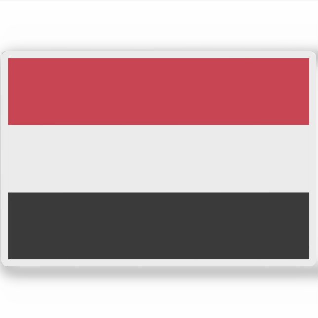 Adesivo Bandeira do Iémen (Frente)