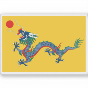 Adesivo Bandeira do Império da China