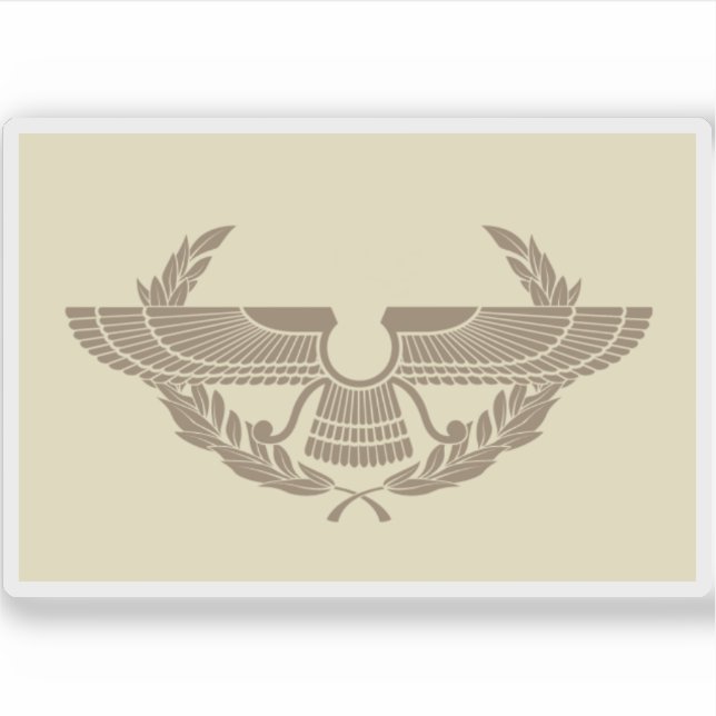 Adesivo Bandeira do Império Parthiano (Frente)