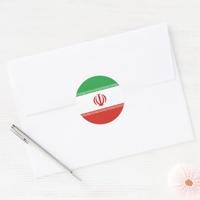 Adesivo Bandeira do Irã (Envelope)