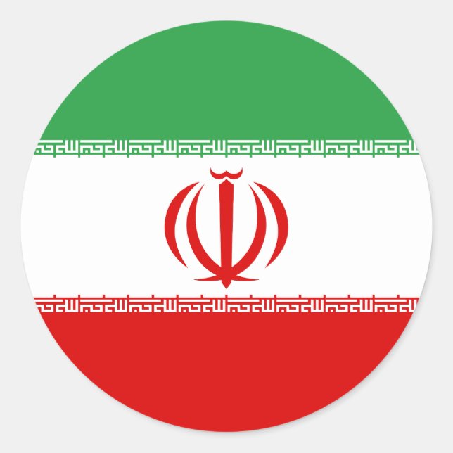 Adesivo Bandeira do Irã (Frente)