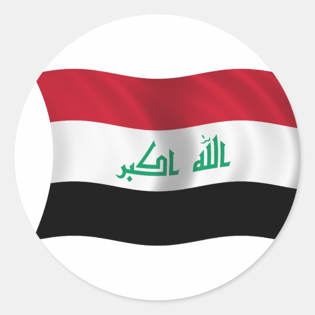 Adesivo Bandeira do Iraque (Frente)