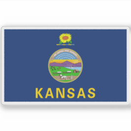 Adesivo Bandeira do Kansas