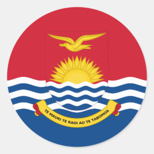 Adesivo Bandeira do Kiribati e Casaco de armas, Bandeira d