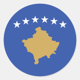 Adesivo Bandeira do Kosovo