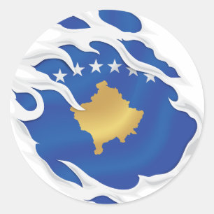 Adesivo Bandeira do Kosovo