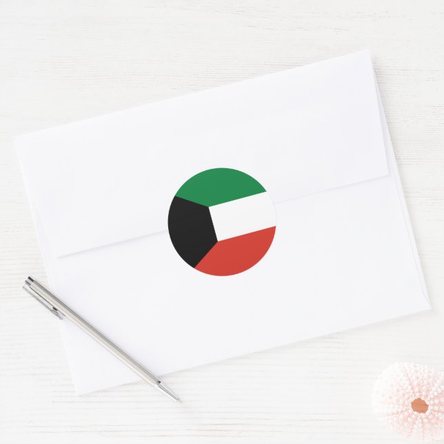 Adesivo bandeira do Kuwait (Envelope)