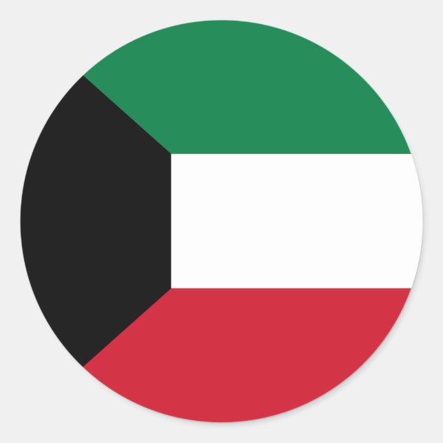 Adesivo Bandeira do Kuwait (Frente)