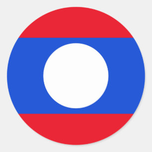 Adesivo Bandeira do Laos
