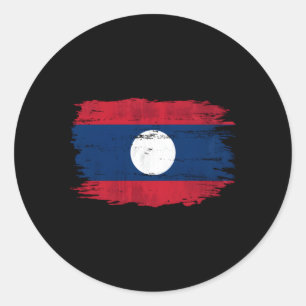 Adesivo Bandeira Do Laos Para O Laos