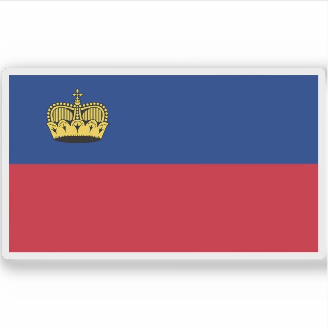 Adesivo Bandeira do Liechtenstein (Frente)
