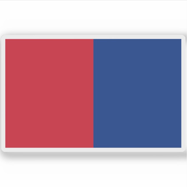 Adesivo Bandeira do Liechtenstein (1852-1921) (Frente)