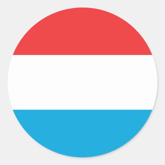 Adesivo Bandeira do Luxemburgo (Frente)