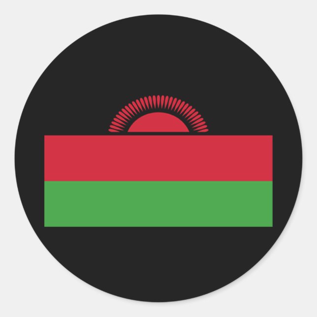 Adesivo Bandeira do Malawi (Frente)