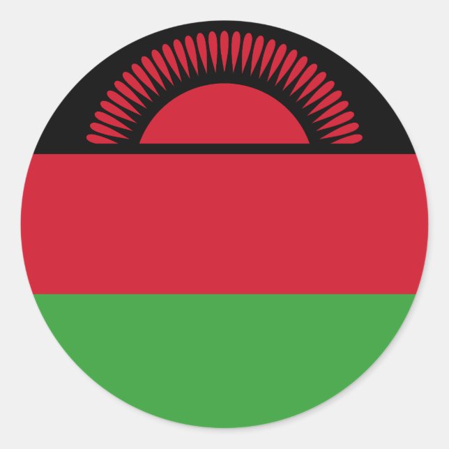 Adesivo Bandeira do Malawi (Frente)