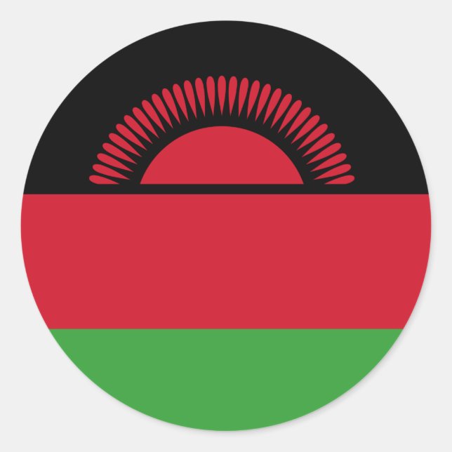 Adesivo Bandeira do Malawi (Frente)