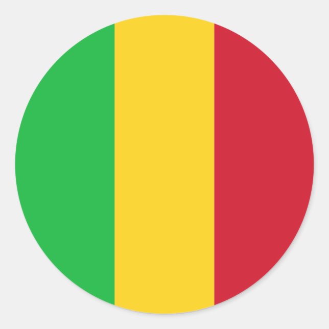 Adesivo Bandeira do Mali (Frente)
