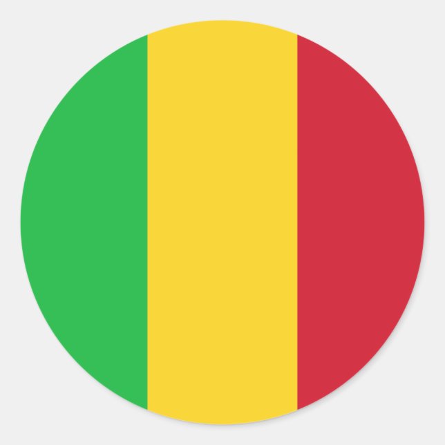 Adesivo Bandeira do Mali (Frente)