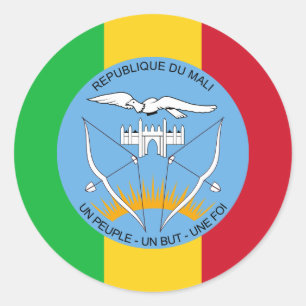 Adesivo Bandeira do Mali e Casaco de armas, Bandeira do Ma