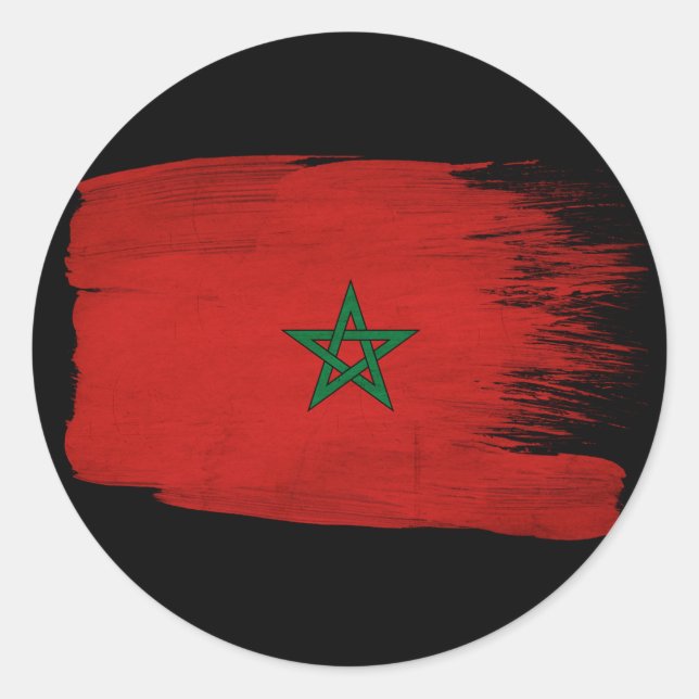 Adesivo Bandeira do Marrocos (Frente)