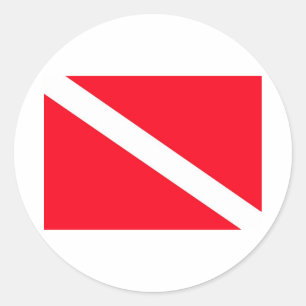 Adesivo Bandeira do MERGULHADOR - customizável