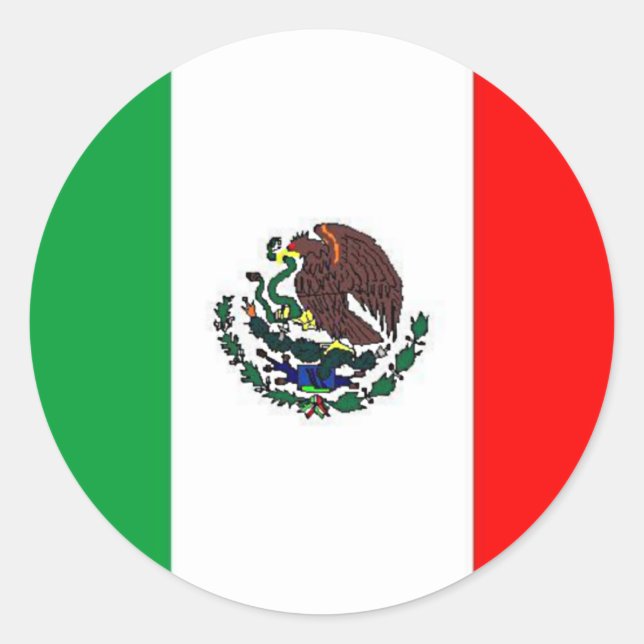 ADESIVO BANDEIRA DO MÉXICO - BANDEIRA MEXICANA NACIONAL (Frente)