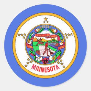 Adesivo Bandeira do Minnesota