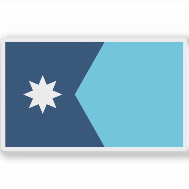 Adesivo Bandeira do Minnesota (Frente)