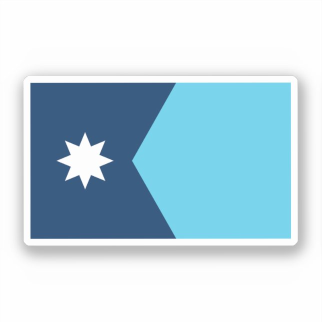 Adesivo Bandeira do Minnesota (Frente)